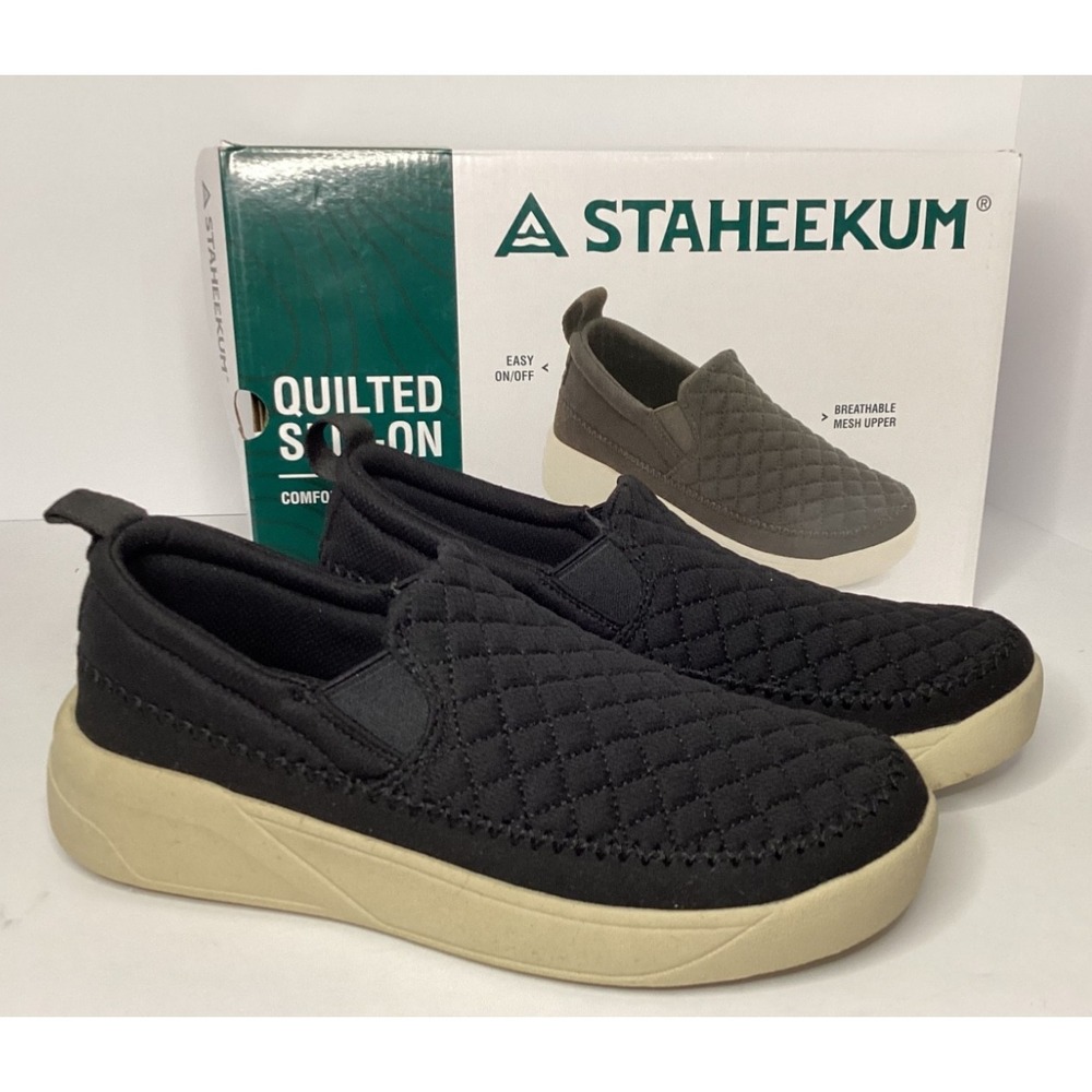 Staheekum Quilted Women's Slip-on Cushioned Footbed Size 8 Black